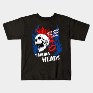 talking heads ll music speaks Kids T-Shirt